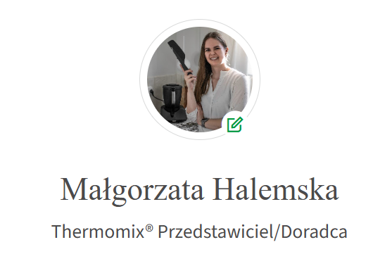 mój profil online przedstawicielki Thermomix