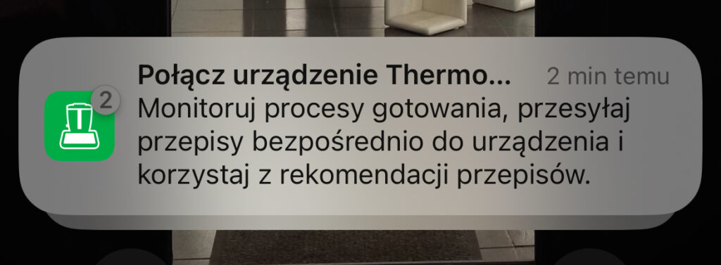 powiadomienie o aktualizacji Cookidoo