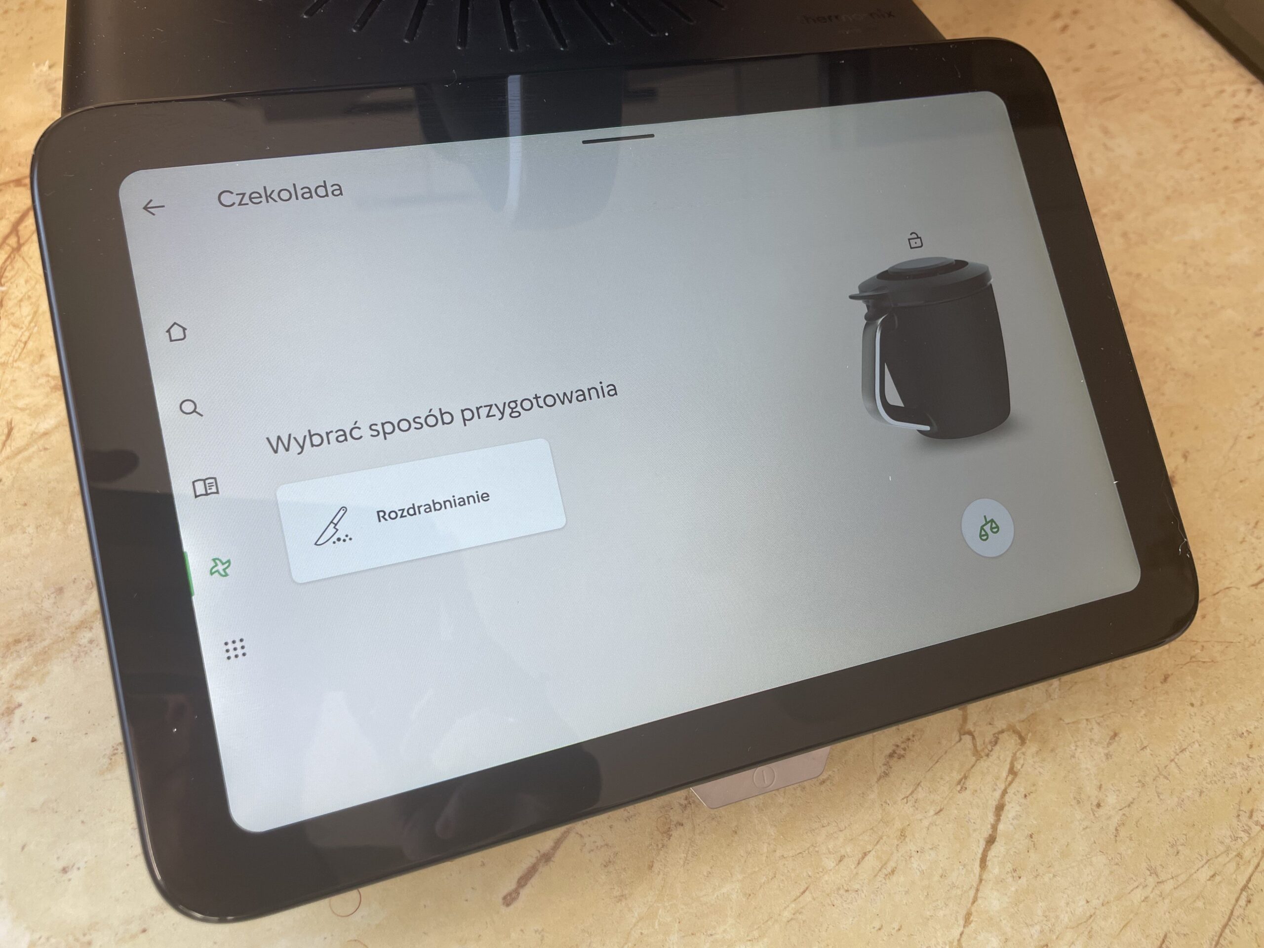 rozdrabnianie czekolady funkcja ustawienia manualne składników