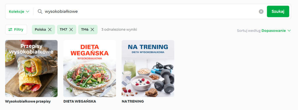 przepisy wysokobiałkowe na Cookidoo